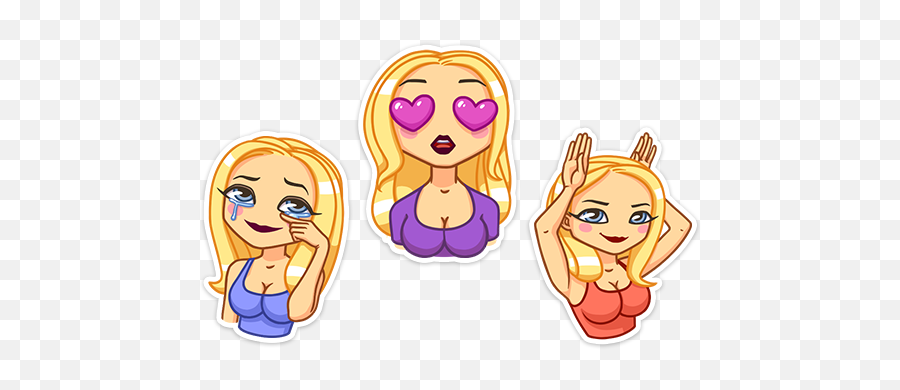 Download Set Of Stickers Angel Marie Vk Free Emoji,Wargaming Emojis