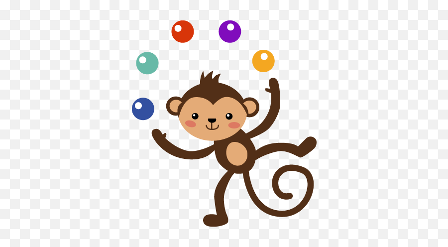 Juggling Monkey Kids Sticker - Juggling Monkey Emoji,Monkey Emoji Pillow