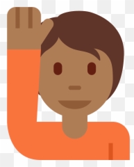 Medium - Human Skin Color Emoji,Crossed Arms Emoji With Black Hair