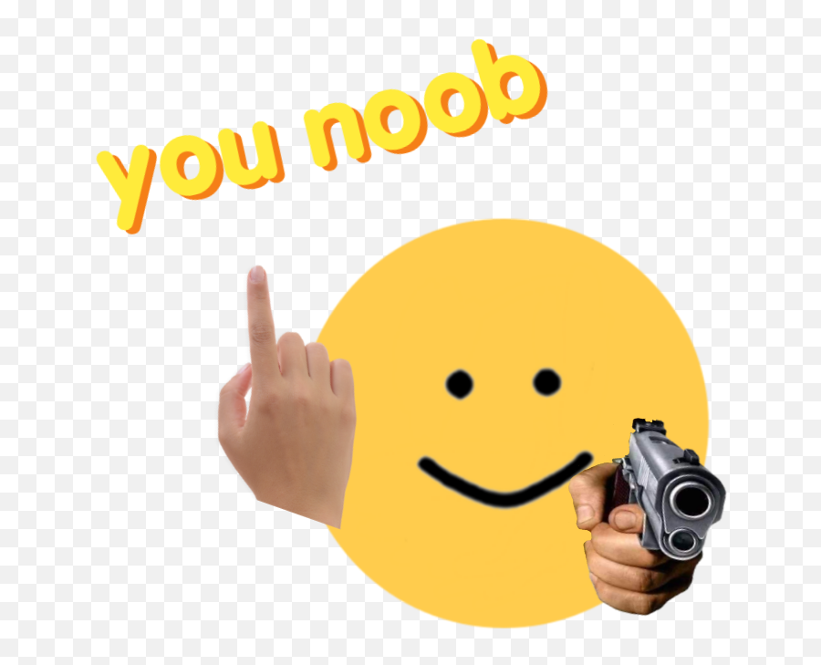 Younoob Sticker - Happy Emoji,Emoticons Shooting A Pistol