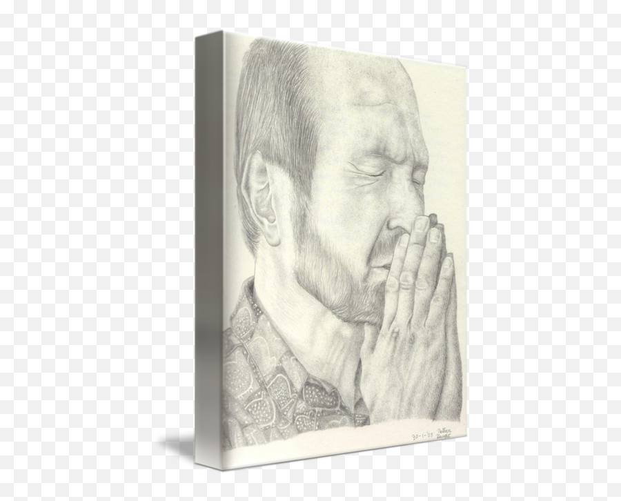 Praying Man - Senior Citizen Emoji,Man Showing Emotion In Art