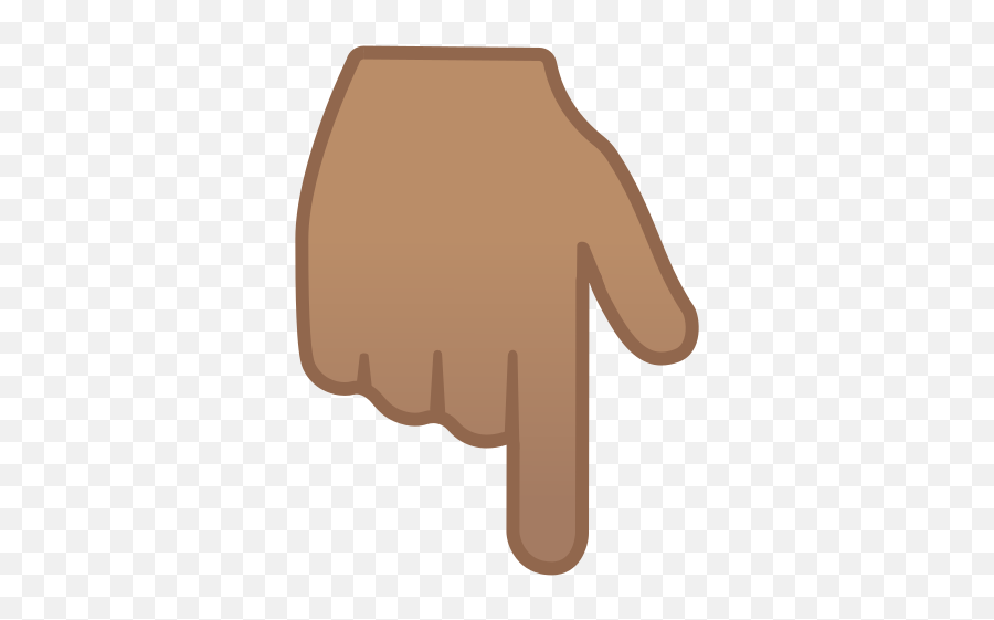 Medium - Hand Pointing Down Emoji,Dedo Hacia Abajo Emoji