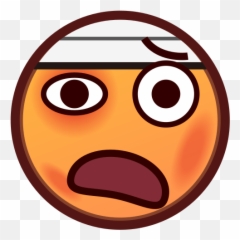 Face With Head - Head Bandage Emoji,Upside Down Face Emoji