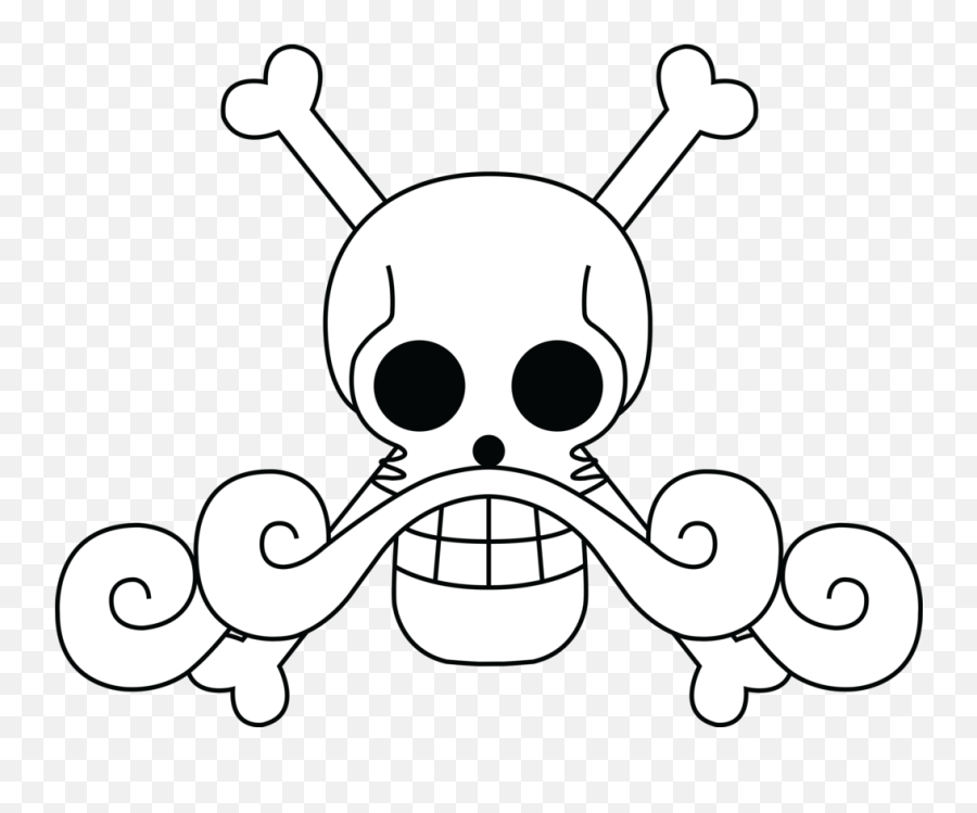 Drawing Pirates Pirate Flag Banner Freeuse Stock - Roger One Piece Roger Jolly Roger Png Emoji,Emoticon Bandeiras