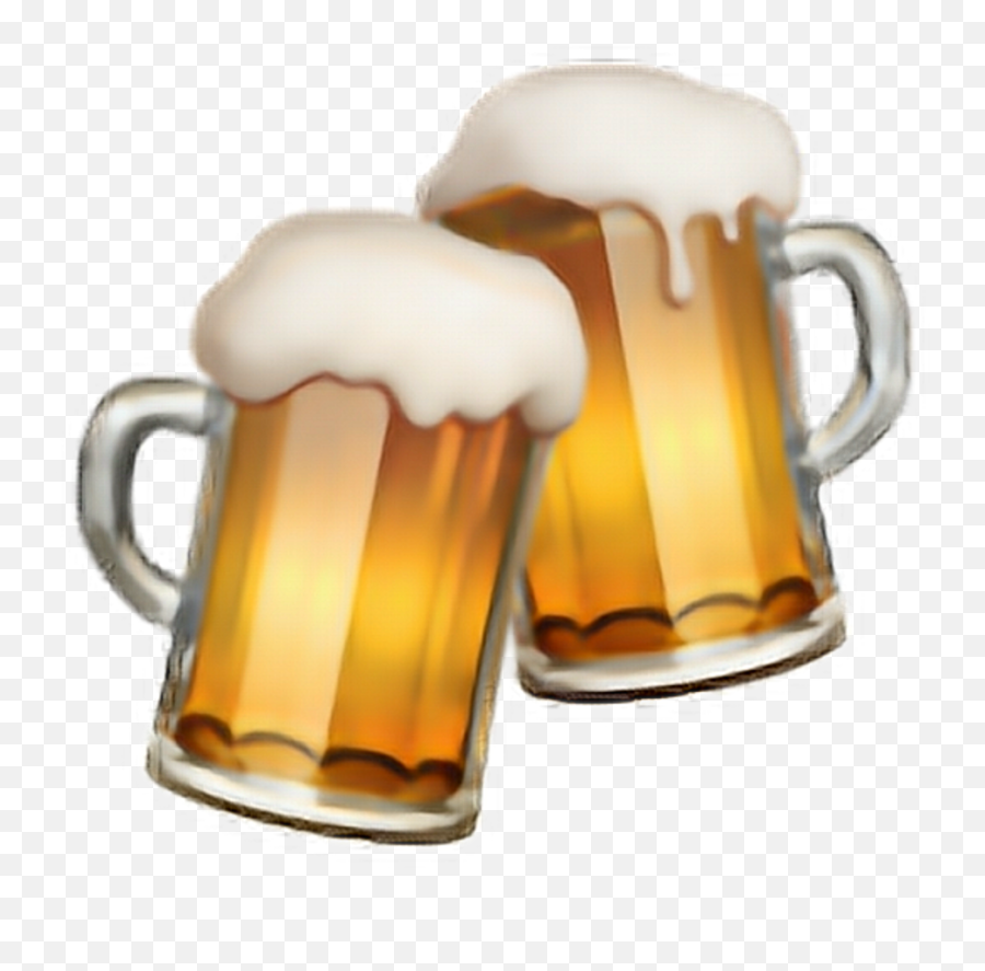 Download Hd Beer Emoji Google Apple Transparent Png Image - Transparent Background Beer Emoji,High Resolution Apple Emojis