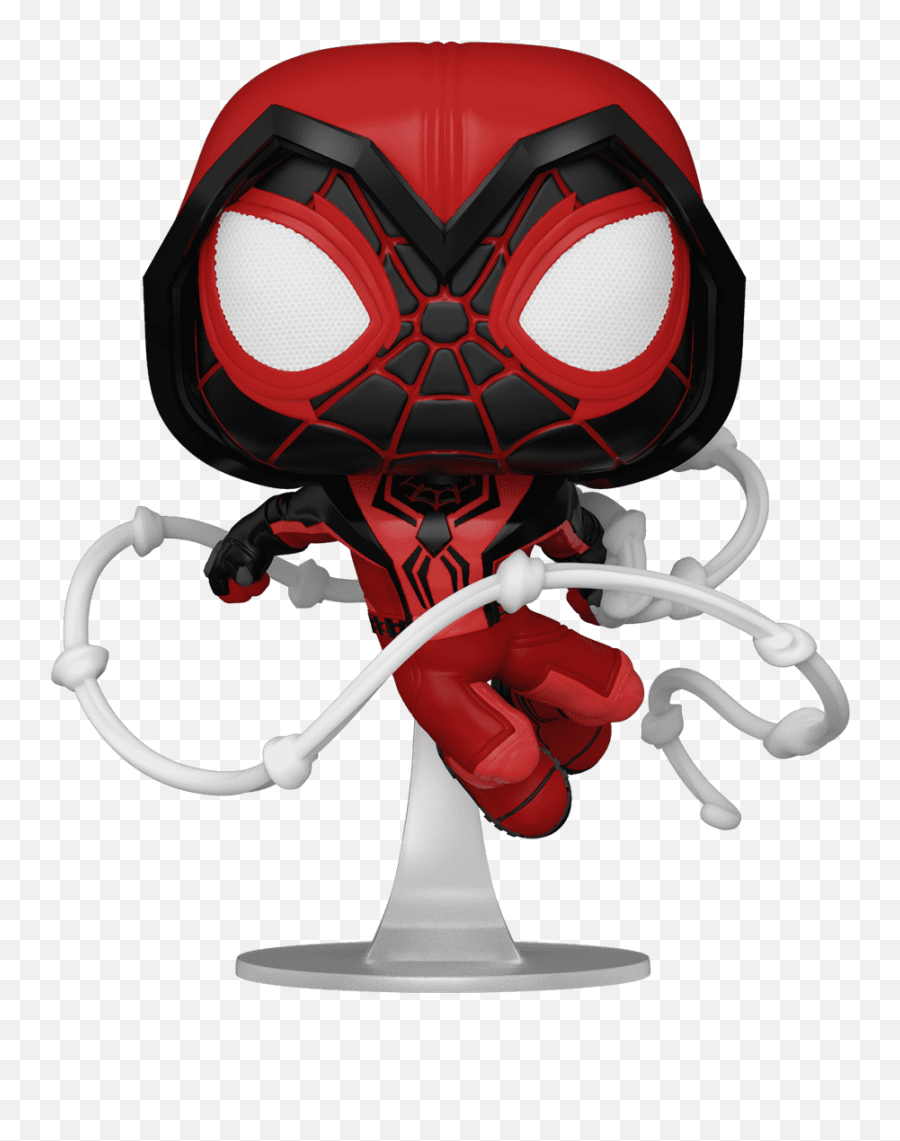 New U0027marvelu0027s Spider - Man Miles Moralesu0027 Funkos Swing Onto Figurine Pop Miles Morales Emoji,Cartoon Emotion Task Culture