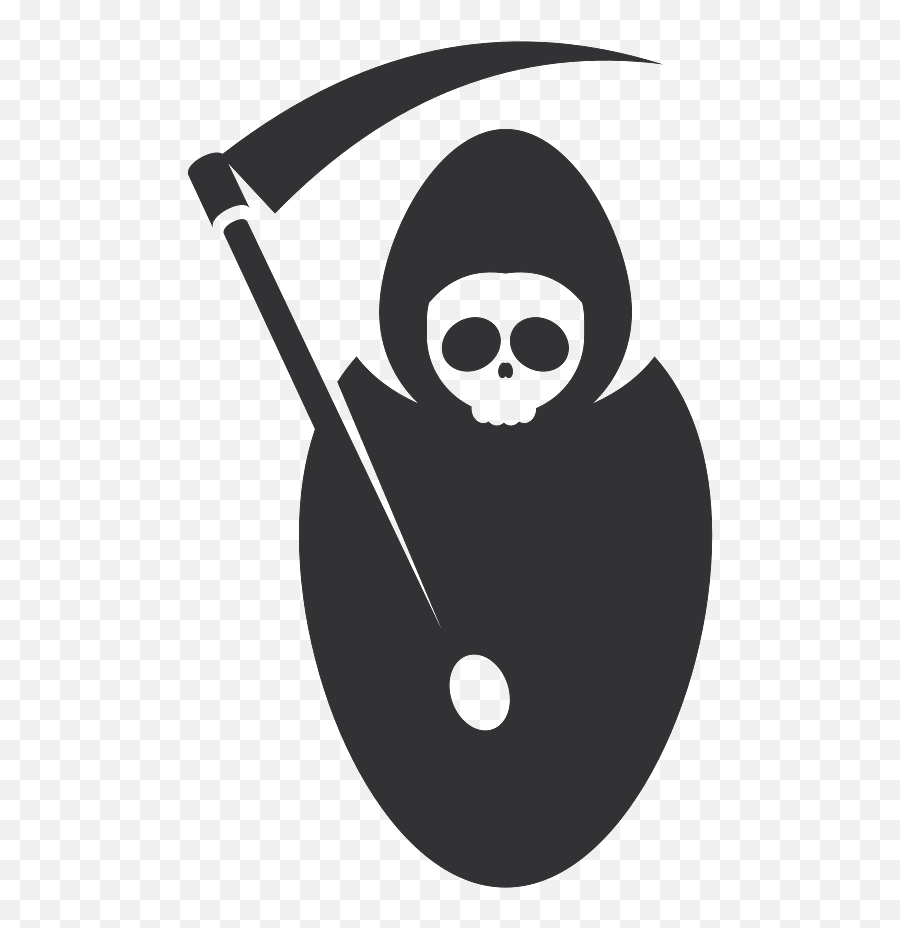 Grim Reaper Icon Transparent Png - Grim Reaper Simple Clipart Emoji,Grim Reaper Emoticon Facebook