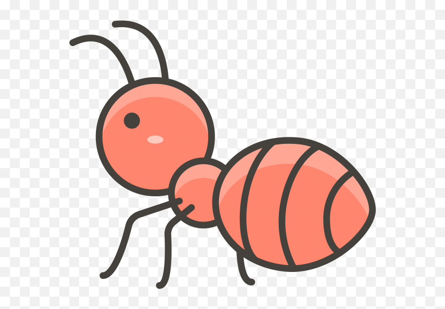 Ant Emoji Clipart - Ant Emoji Transparent Background,Insect Emoji