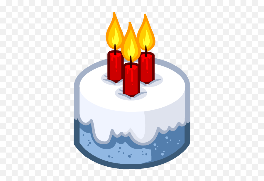 Club Penguin Cake Emote Png Image With - Club Penguin Cake Transparent Emoji,Cake Emoji