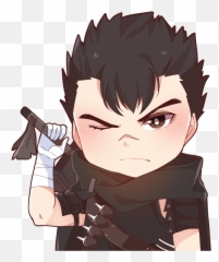 Berserk Guts Wink - Fictional Character Emoji,X-rated Animated Emoticons