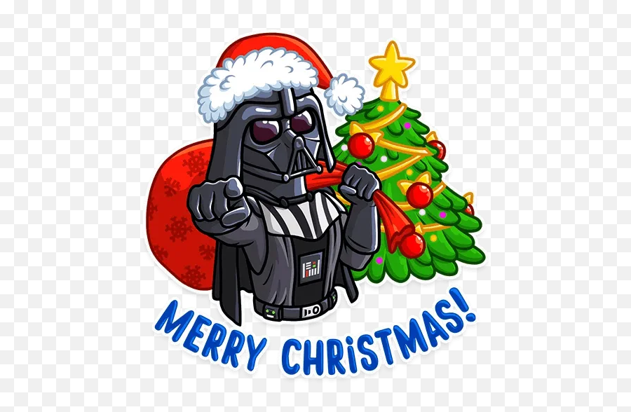 Darth Vaderu201d Stickers Set For Telegram - Christmas Banner Emoji,Emoticon Darth Vader Facebook