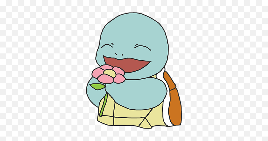 Happy Squirtle Long Sleeve T - Fictional Character Emoji,Squirtle Emoticon