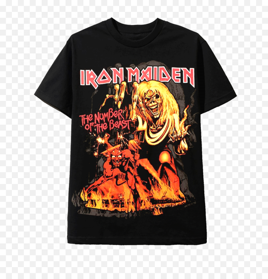 Vintage Rock - Black T Shirt Iron Maiden Eddie On Bass Iron Maiden Number Of The Beast Shirt Emoji,Eddie Emoticon