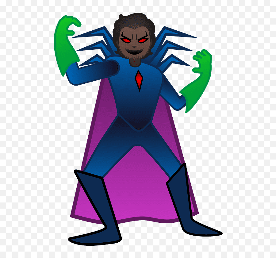 Supervillain Emoji Clipart Free Download Transparent Png,Transparent Google Emojis