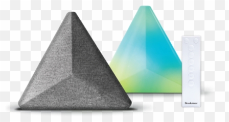 Brookstone Ambient Audio Speaker U0026 Led Wall Panel System Emoji,Eye Pyramid Emoji