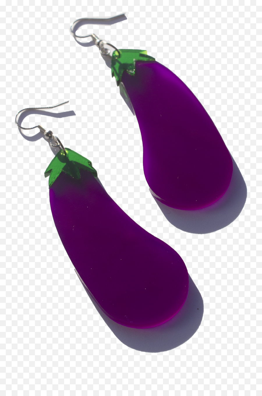 Handmade Eggplant Earrings U2013 Sweet And Salty Co Emoji,Eggplatn Emoji