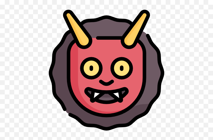 Demon - Free Smileys Icons Emoji,Oni Mask Emoji