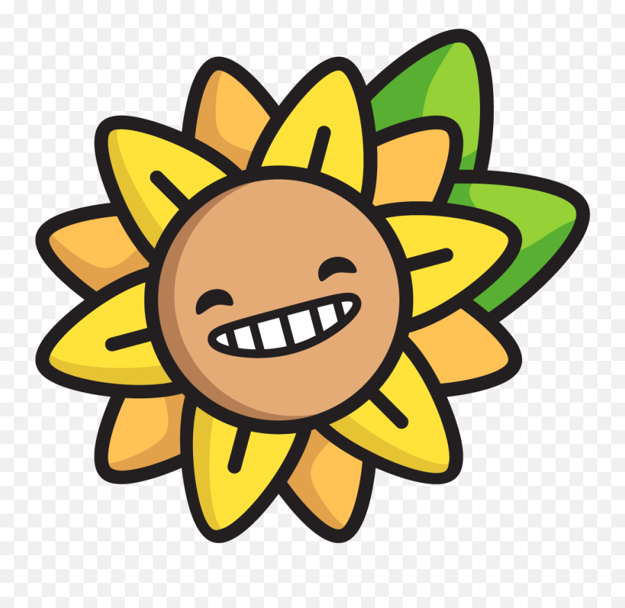Julea Chin - Sunflower Redesign Happy Emoji,Sunflower Emoticon