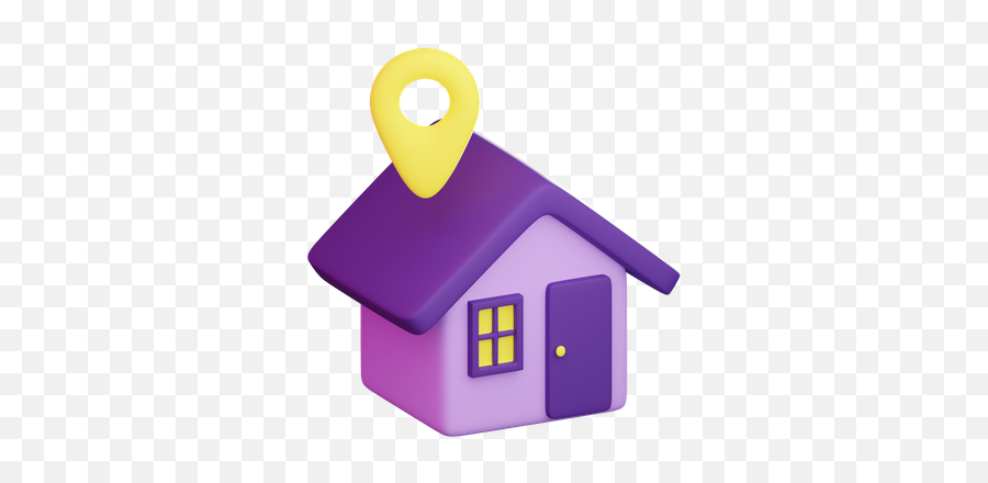 Home Location Icon - Download In Glyph Style Emoji,Purple Building Emoji