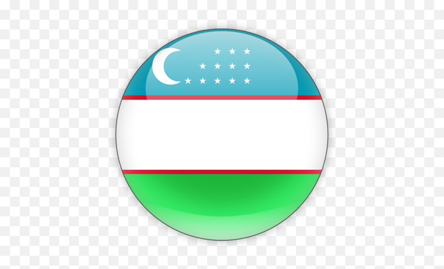 Round Icon Illustration Of Flag Of Uzbekistan Uzbekistan Emoji,Portugal Flag Emoji