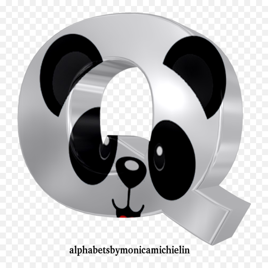Monica Michielin Alphabets White Panda Bear Alphabet Icons Emoji,Panda Discord Emoji