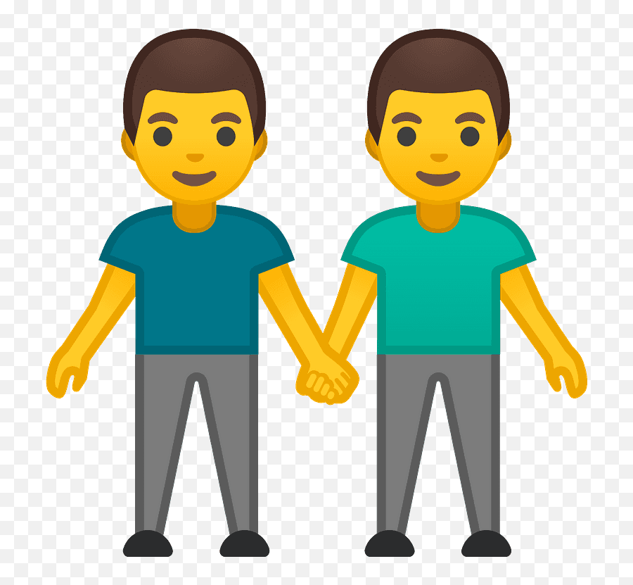 Men Holding Hands Emoji - Two Men Holding Hands Emoji,Lgbt Flag Emoji