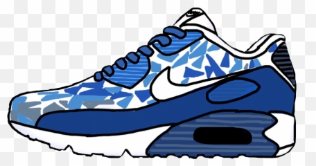 Sneakers Nike Shoes Tennisshoes Blue Sticker By Sab - Round Toe Emoji,Emoji Tennis Shoes