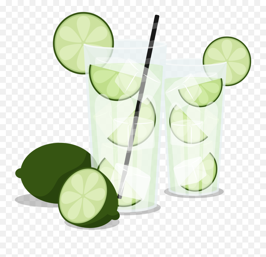 Cocktail Clipart Mojito Cocktail - Es Jeruk Nipis Png Emoji,Mojito Emoji