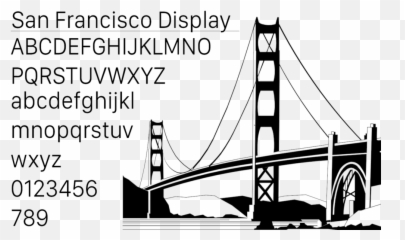 Fonts U2014 Blog U2014 Parking Thought - San Francisco Bridge Emoji,Wingdings Emoji