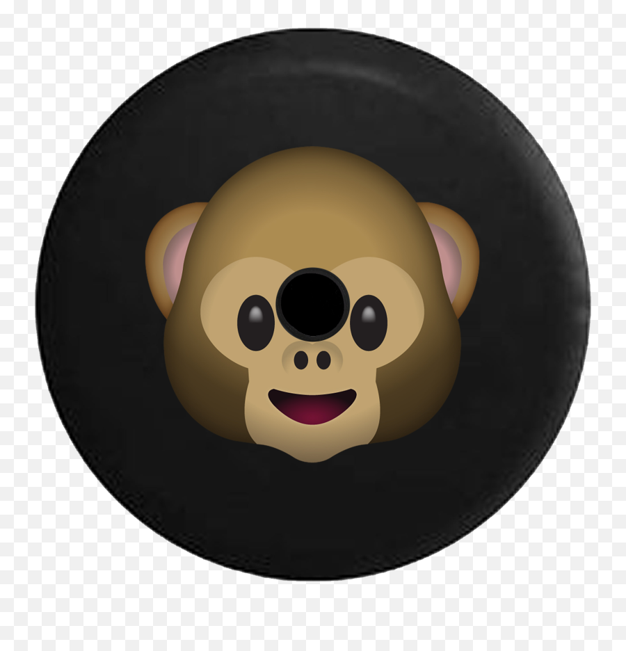 2018 2019 Wrangler Jl Backup Camera Happy Monkey Text Emoji Spare Tire Cover For Jeep Rv 32 Inch - Happy,Snoring Emoji