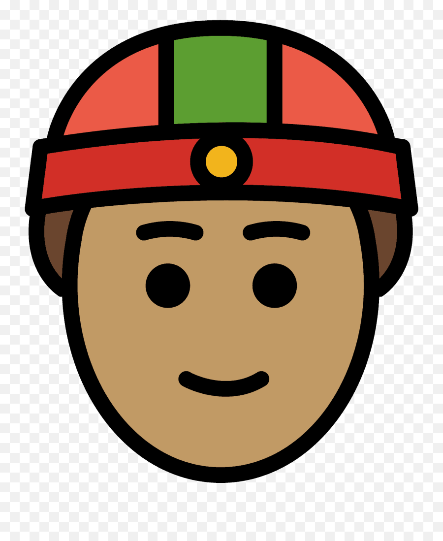 Person With Skullcap Medium Skin Tone Emoji - Happy,Ud83c Emoji