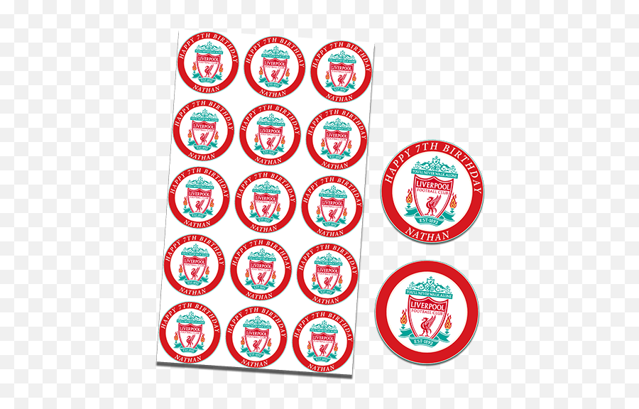 Liverpool Football Club Or - Liverpool Football Cupcake Toppers Emoji,Emoji Cake Toppers