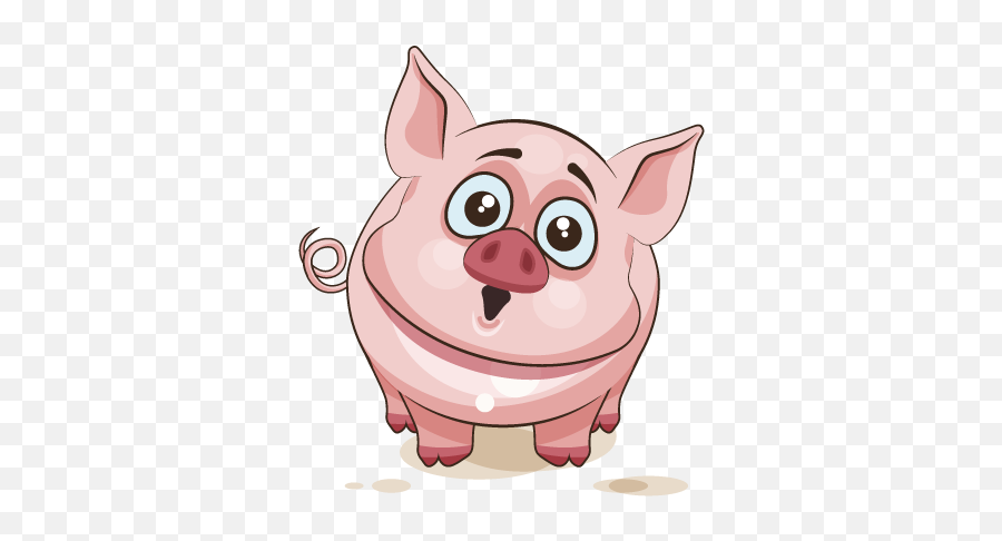 Pig Royalty - Cute Animal Stickers For Whatsapp Emoji,Pig Emoji Png