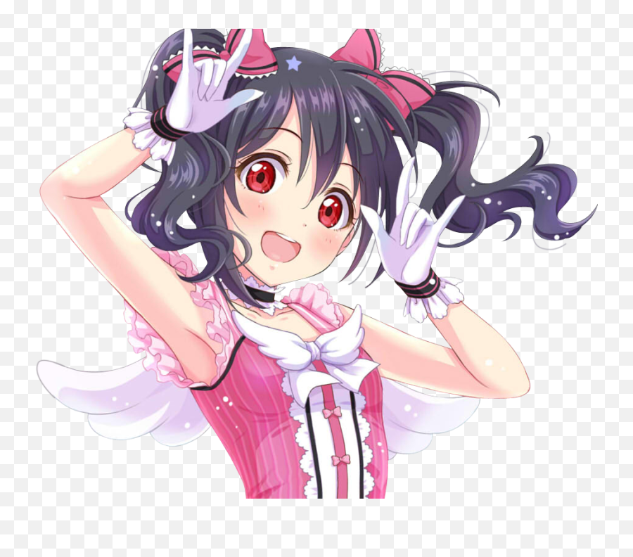 Nico Yazawa Hair Meme Nii Sticker By Mefu Naron - Yazawa Nico Emoji,Nico Nico Nii Emoji