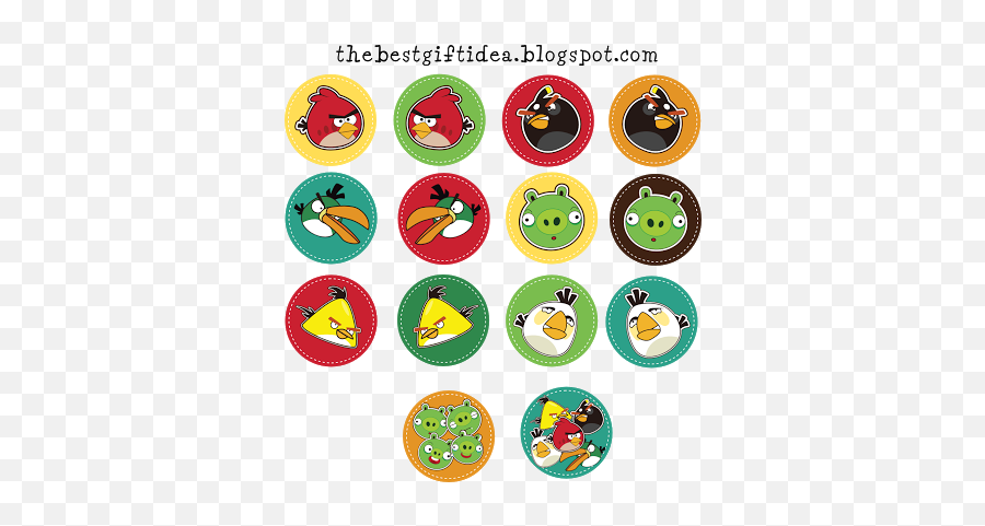 Angry Birds Printable Cupcake Topper Free - Best Gift Ideas Cup Cake Toppers Angry Birds 2 Emoji,Emojis Para Decorar Textos