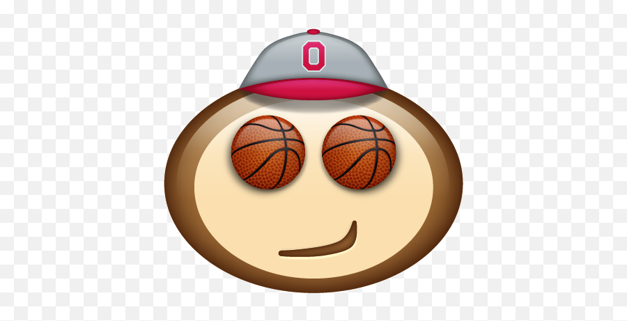 Brutmojis U2013 Ohio State Buckeyes - Brutus Buckeye Basketball Emoji,How To Make A Smirking Emoticon
