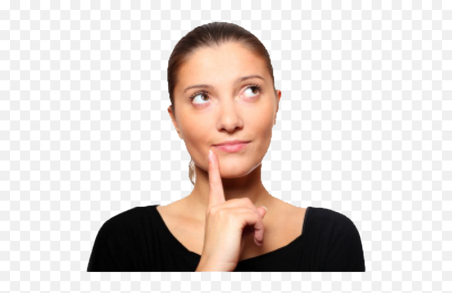 Thinking Woman Png Transparent Images Emoji,Woman Thinking Emotions;