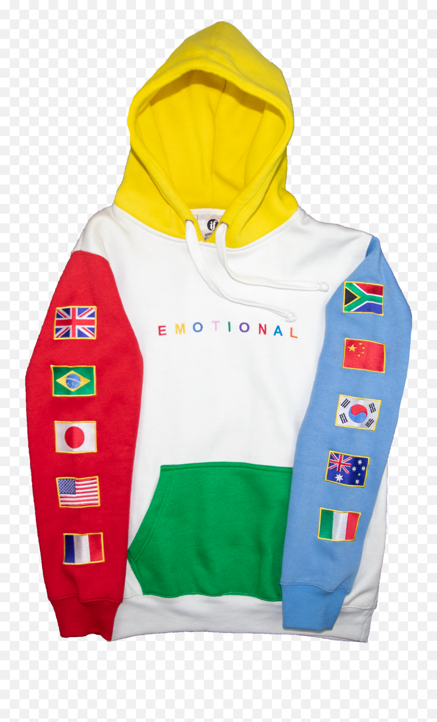 14 Emotional Hoodie In White Multi U2014 Interracial Friends Emoji,Wave Of Emotion Pullover