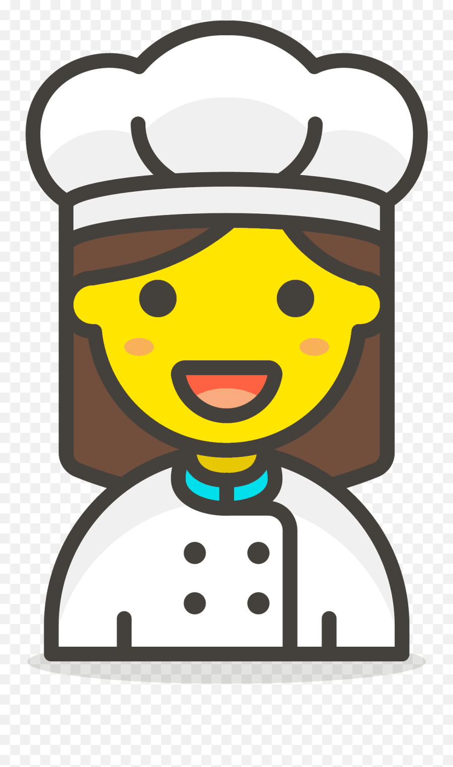 Woman Cook Emoji Clipart - Chef Icon Png,Chef Emoji