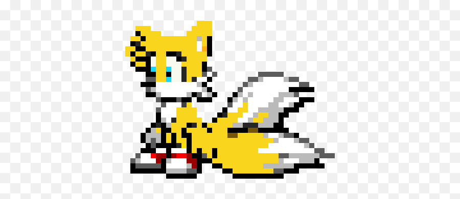 Pixel Art Gallery - Sonic E Tails 2d Emoji,Behead Emoticon
