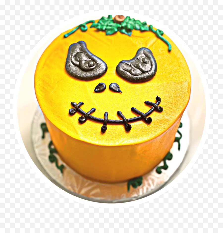 Pumpkin Jack Skellington Halloween Cake - Happy Emoji,Twitter Cake Emoticon