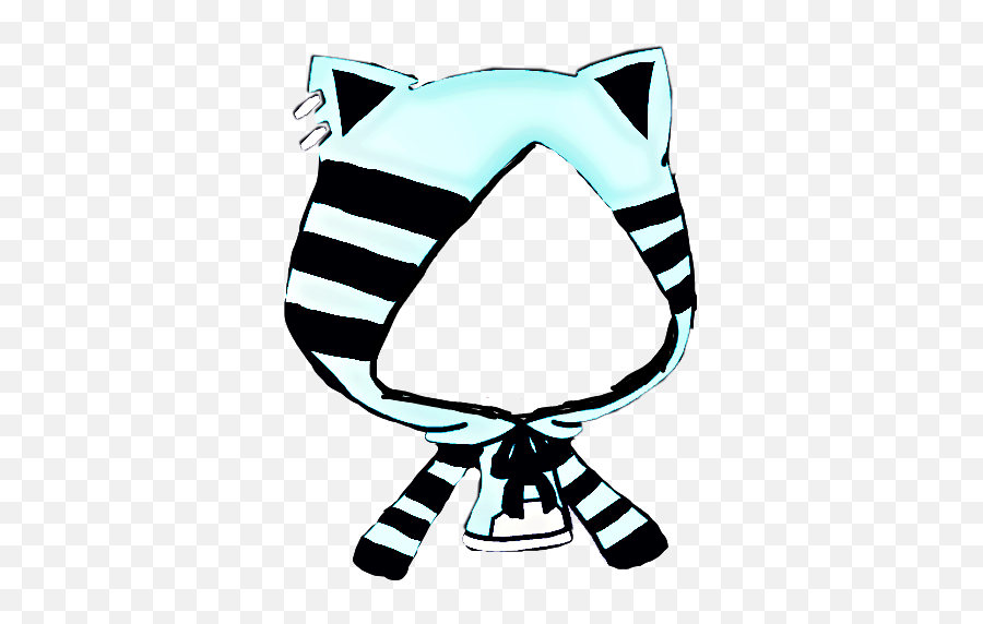 Kitty Gacha Clothing Lightblue Sticker - Soft Emoji,Emoji Clothing For Guys