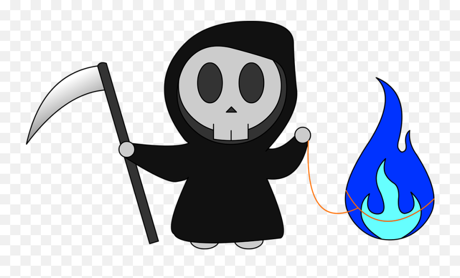 Grim Reaper Skull Death - Supernatural Creature Emoji,Grim Reaper Emoticon Facebook