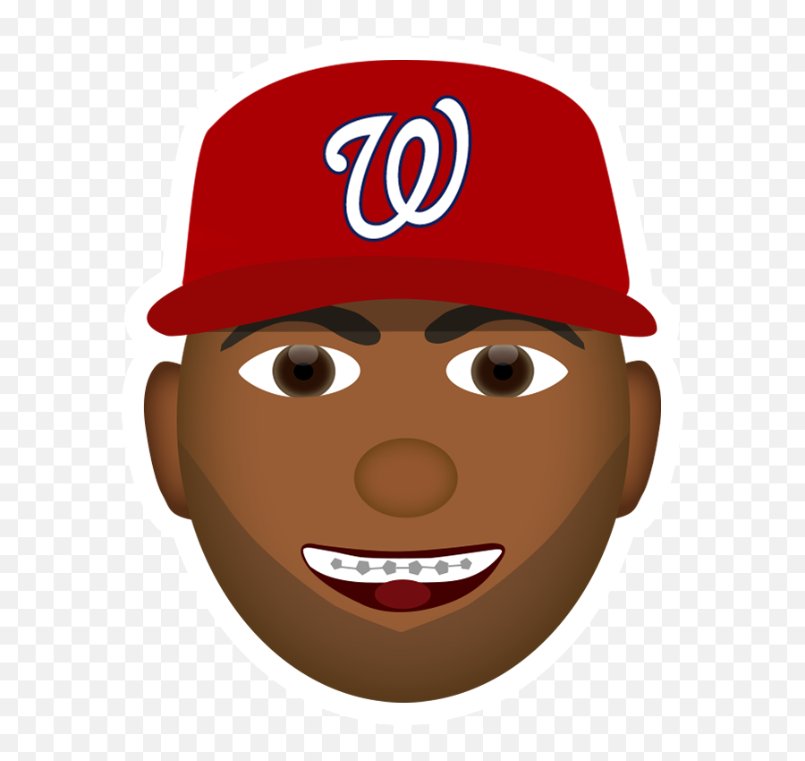 Nationals Emojis Fans Washington Nationals - Washington Nationals Cartoon Logo Hd,Emojis Ios Orange