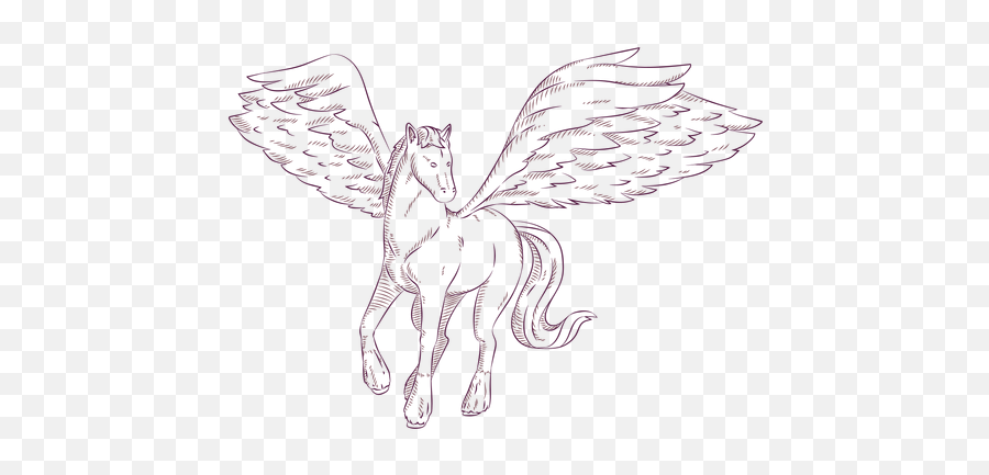 Vetor Png E Svg Transparente De Ilustração De Cavalo Pégaso - Mythical Creature Emoji,Emoticon Magoado