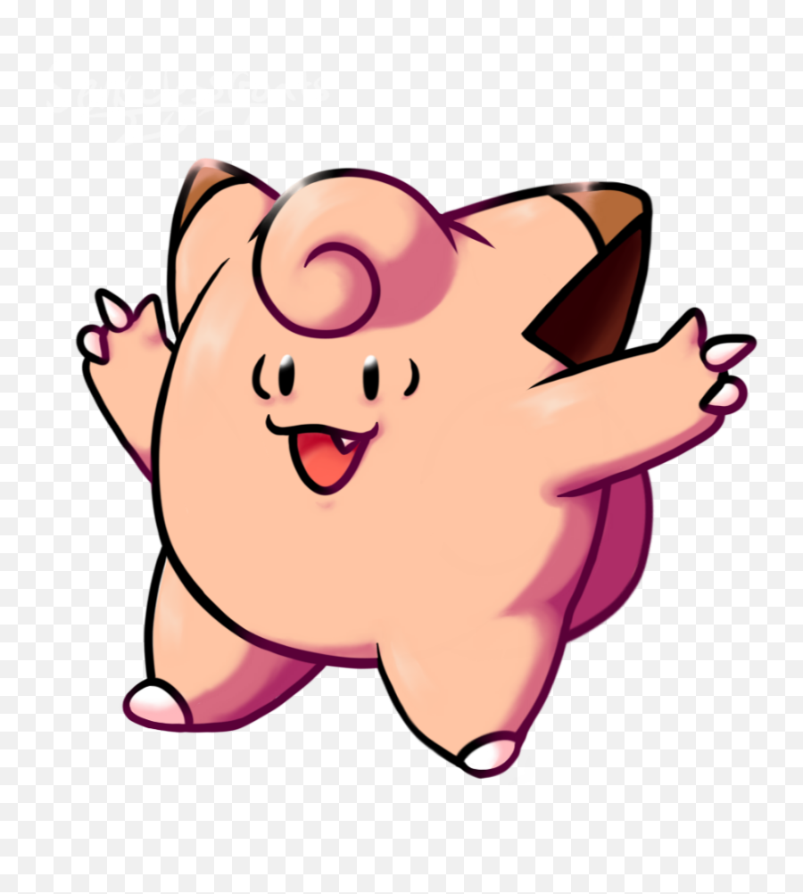 Clefairy - Happy Emoji,Goomy Emoticon