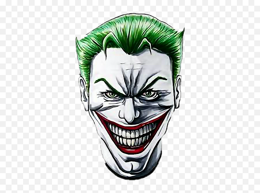 Cartoon Joker Face Drawing Easy - Beautiful Drawings Of Google Emoji,Joker Little Emotions Knife
