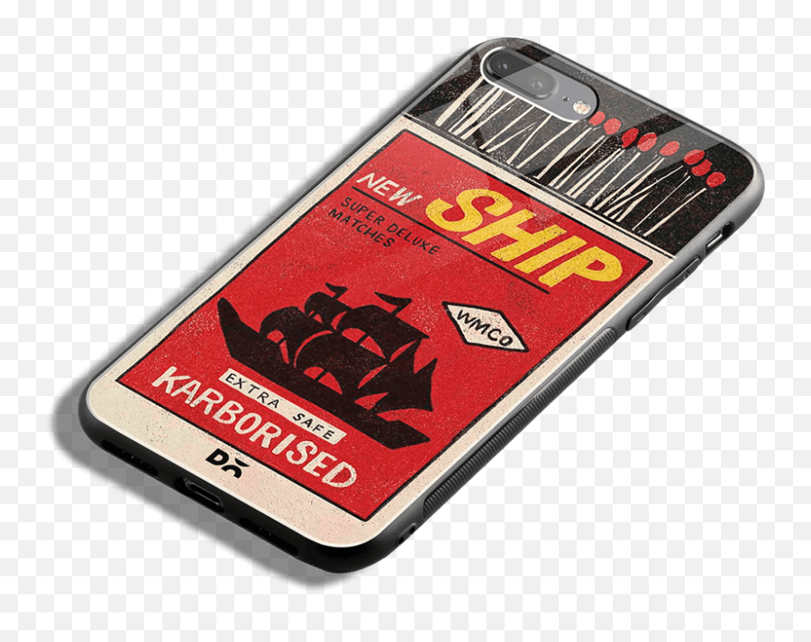 New Ship Matchbox Glass Case Cover For Iphone 8 Plus - Mobile Phone Case Emoji,Lg V20 Peach Emoji