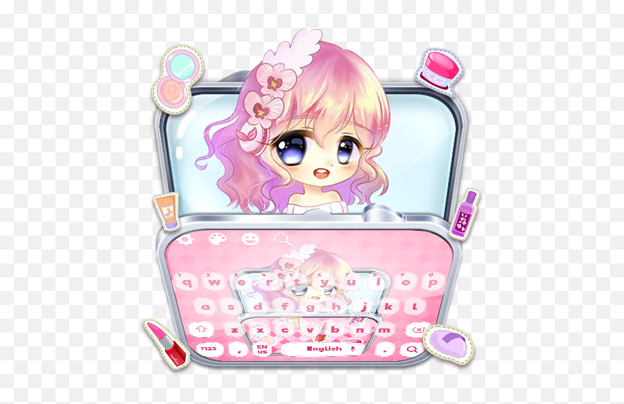 Makeup Cute Girl Keyboard U2013 U201egoogle Playu201c Programos - For Teen Emoji,Kiss Emoji Makeup