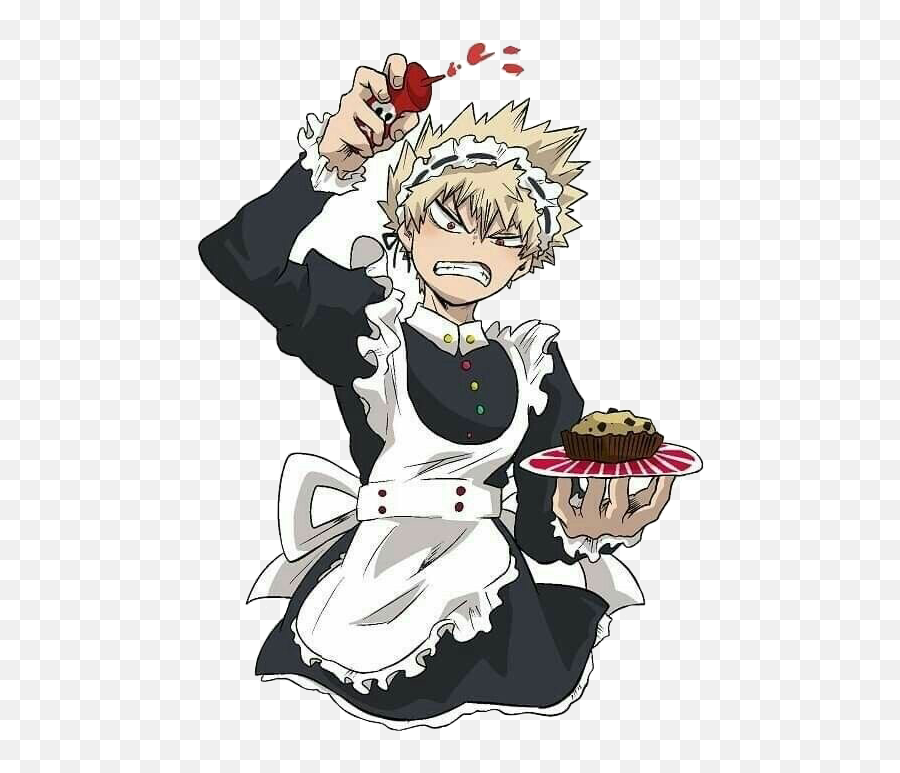 Bakugo Bakugou Katsuki Sticker - Bakugo Maid Emoji,Bakugou Emoji